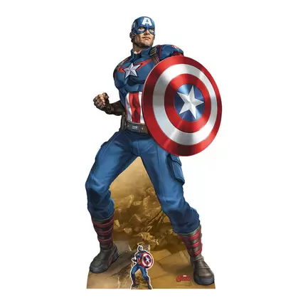 Large Captain America Cardboard Cutout offers at £38.99 in Card Factory