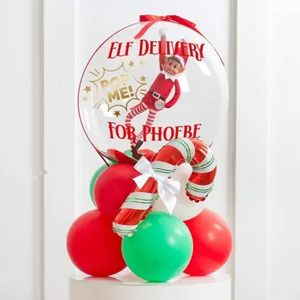 Personalised Elf on the Shelf Pop Me Bubble Stack - DELIVERED INFLATED! offers at £48.5 in Card Factory