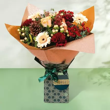 Christmas Gift Box Flower Bouquet - Free Delivery! offers at £34.99 in Card Factory