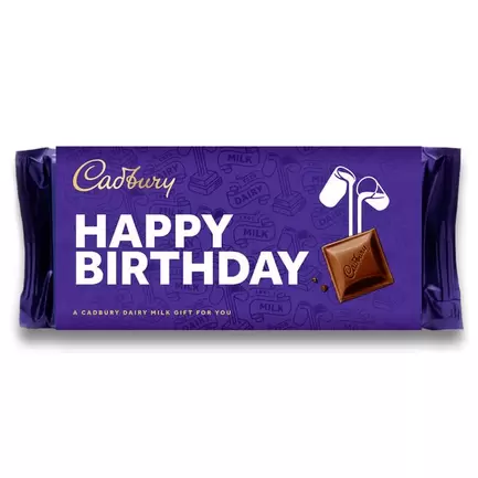 Cadbury Dairy Milk Happy Birthday Bar 110g offers at £4.99 in Card Factory