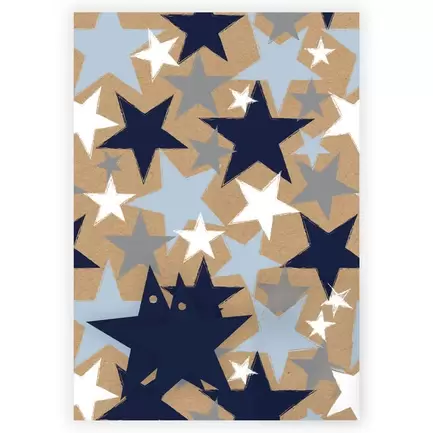 Starry Wrapping Paper - 2 Sheets & 2 Tags offers at £1.79 in Card Factory