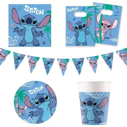 Disney Stitch Party Tableware & Decorations Bundle - 16 Guests offers at £19.99 in Card Factory