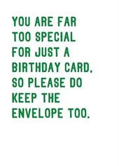 Keep The Envelope Birthday Card offers at £3.49 in Scribbler