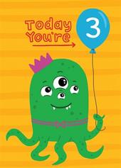 Birthday Monster Green Card offers at £3.49 in Scribbler