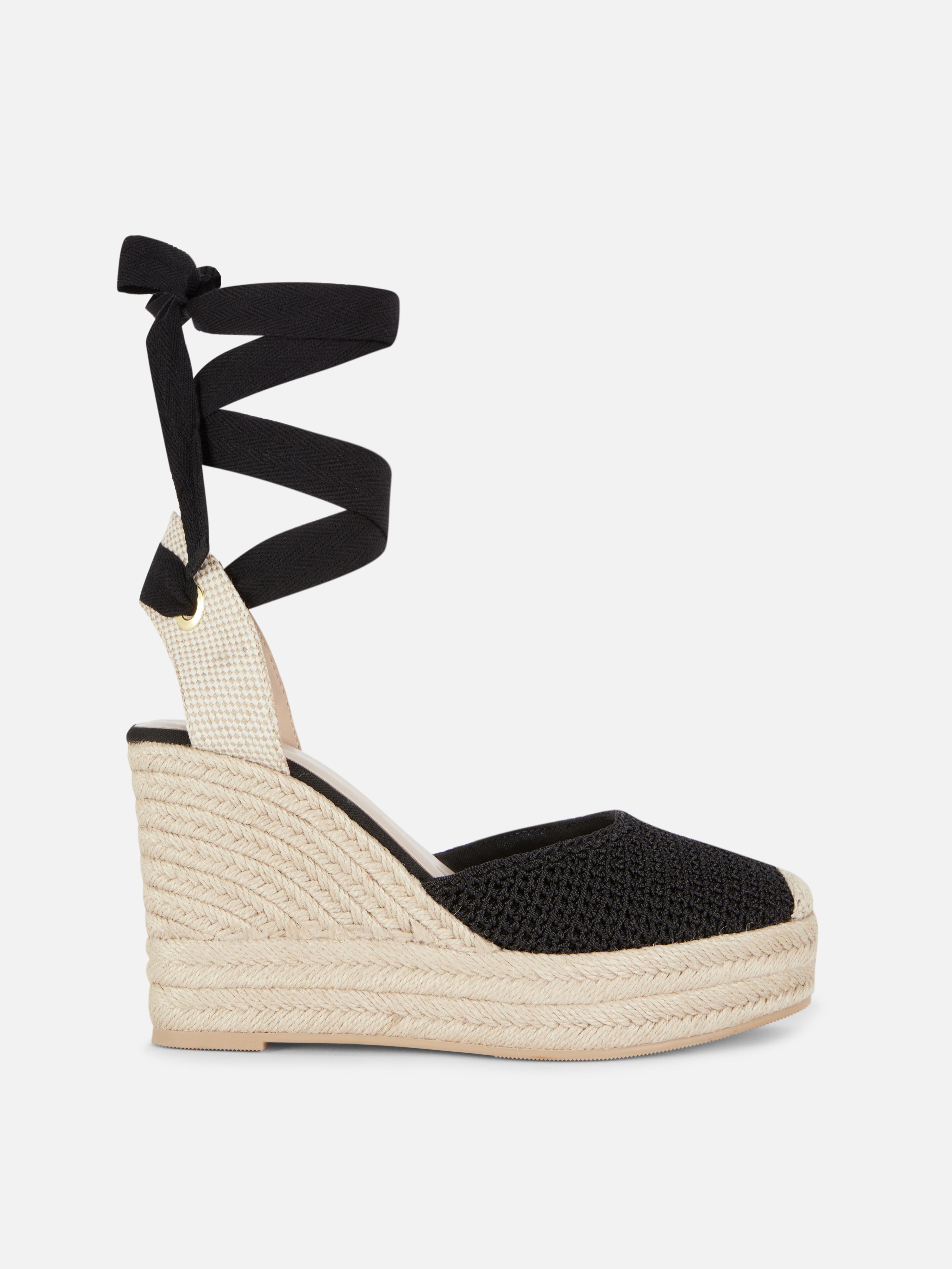 Crochet Wedge Sandals offers at £18 in Primark