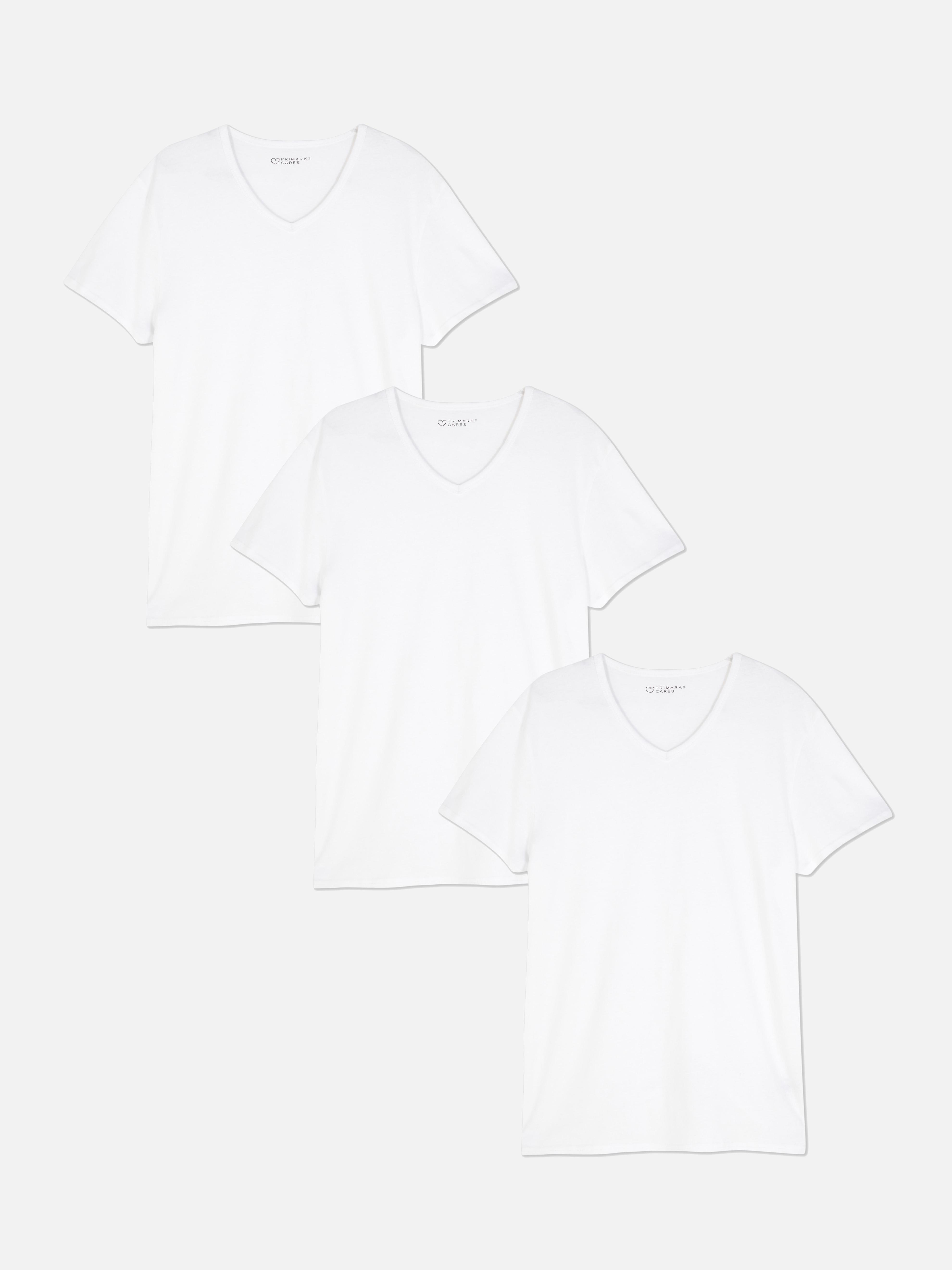 3pk V-Neck Base T-shirts offers at £7 in Primark