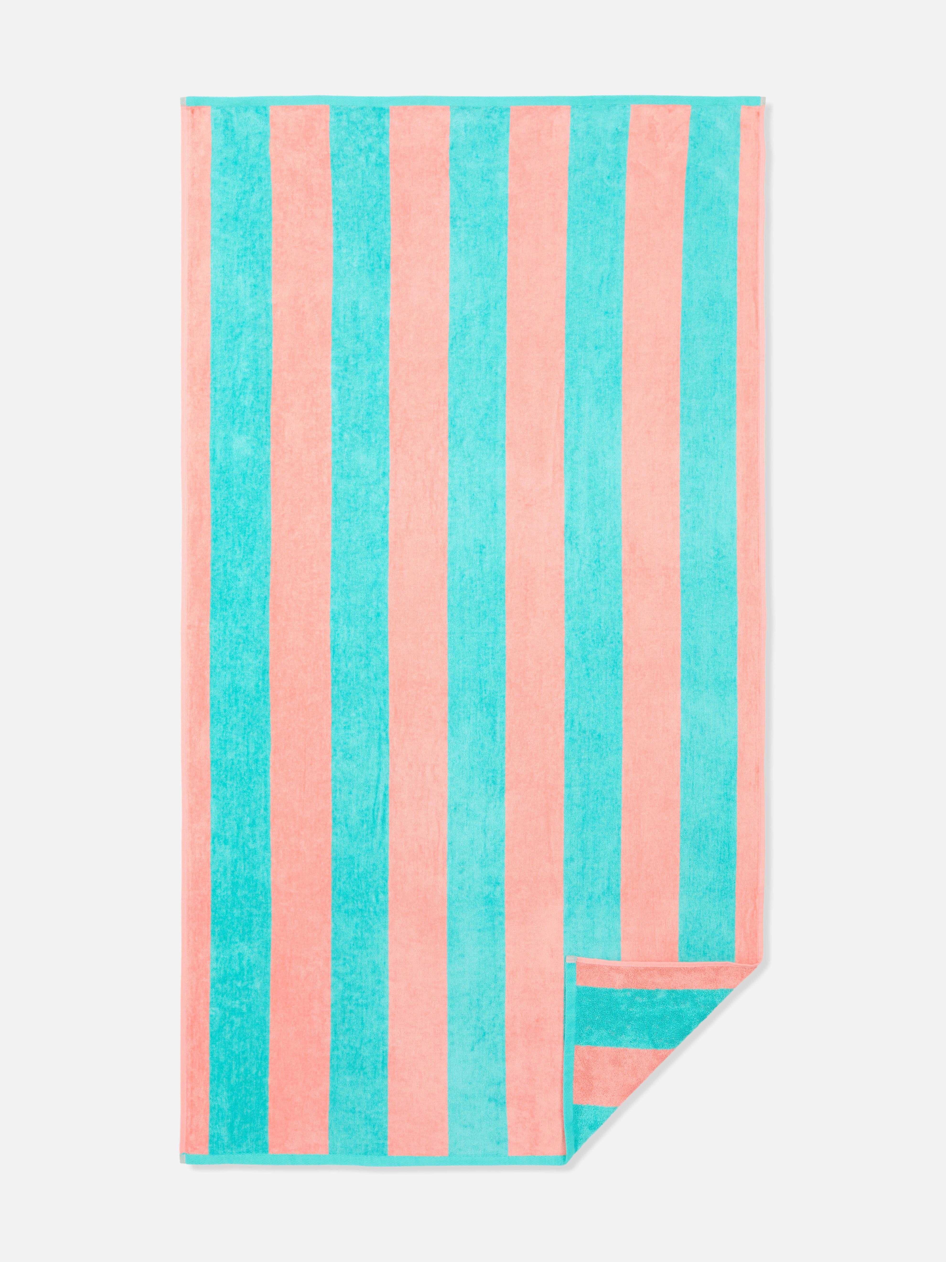 Stripe Print Colourful Beach Towel offers at £10 in Primark