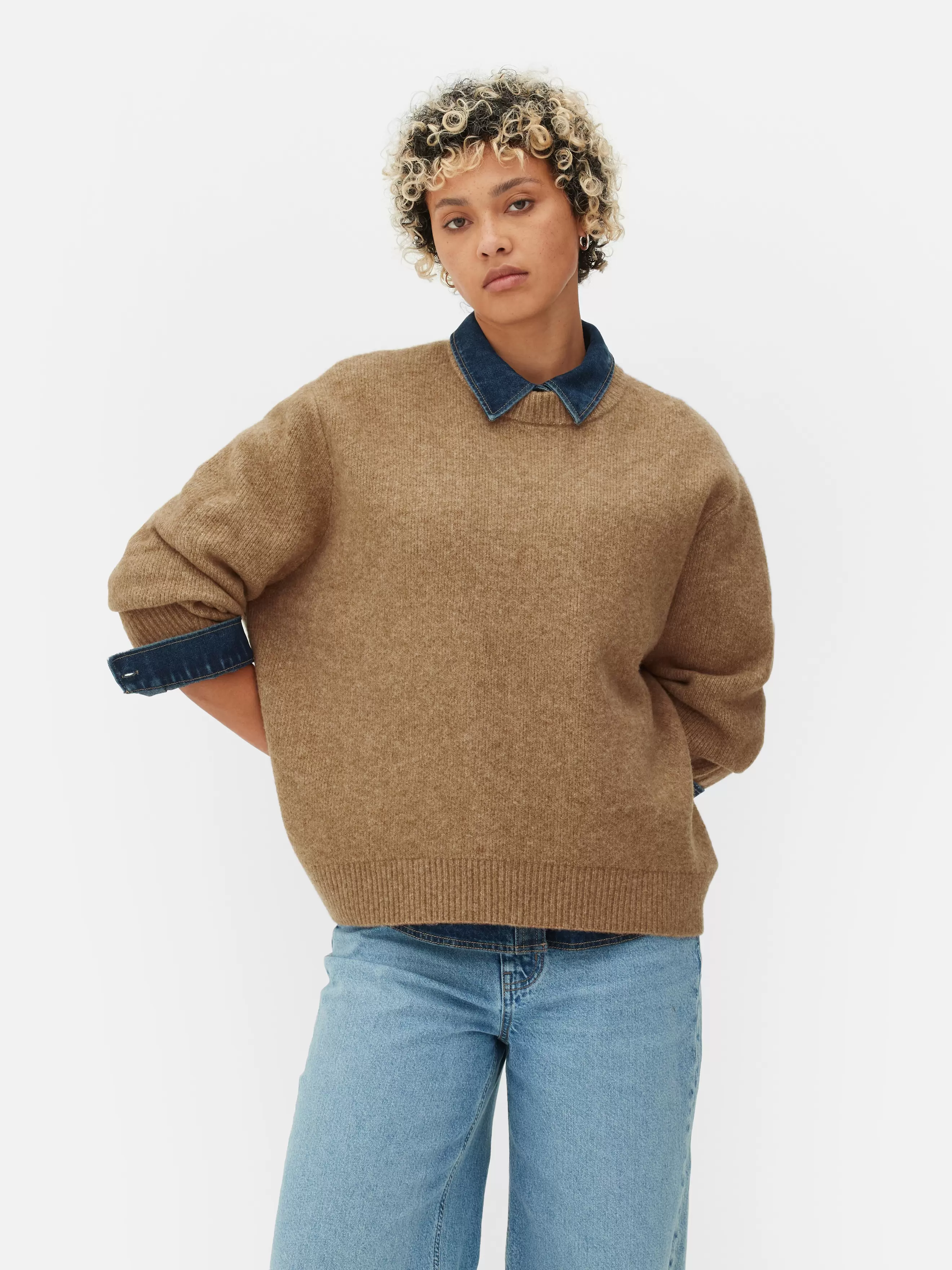 Oversized Crew Neck Jumper offers at £17 in Primark