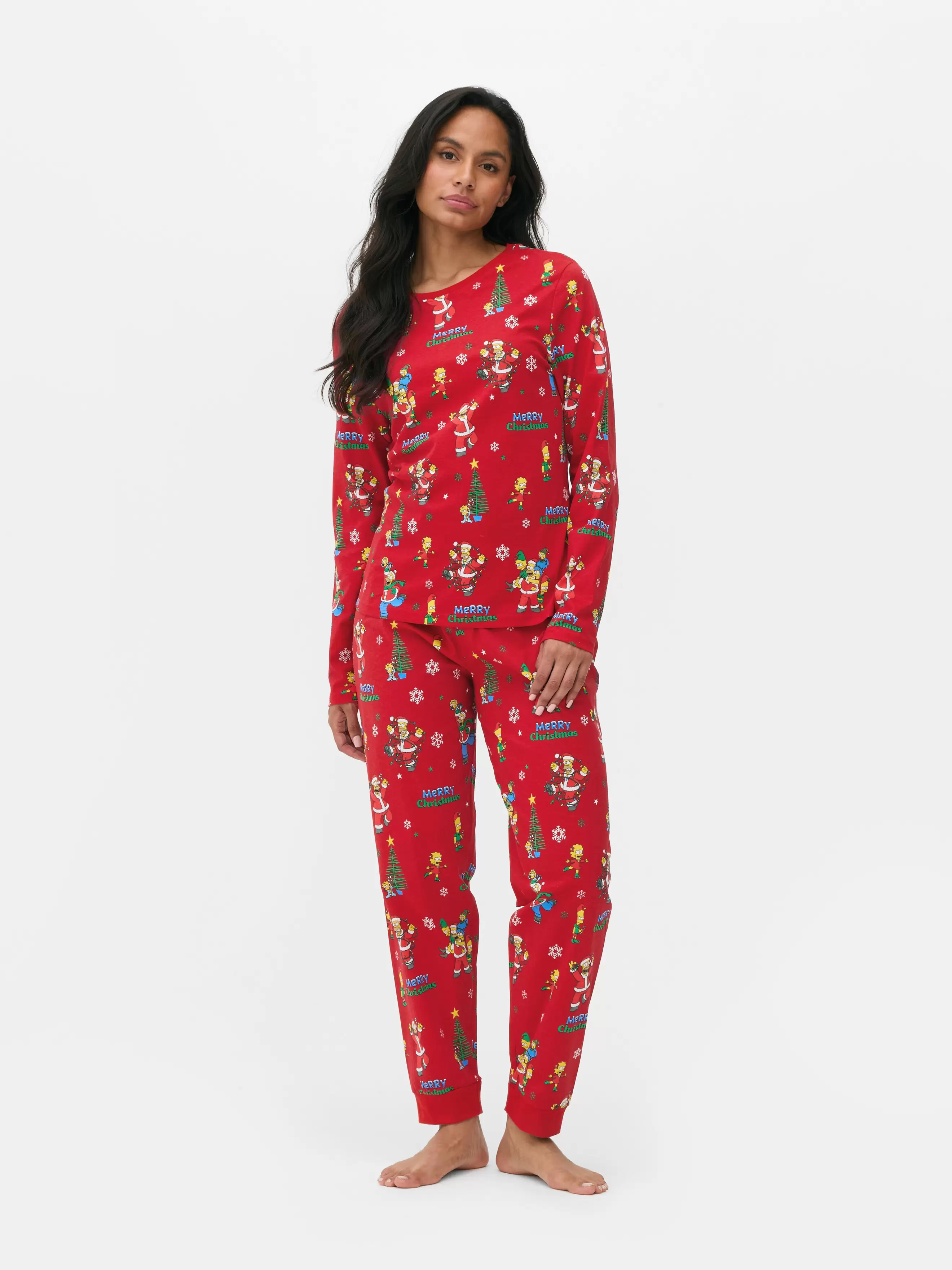 Women's The Simpsons Christmas Family Pyjamas offers at £13 in Primark