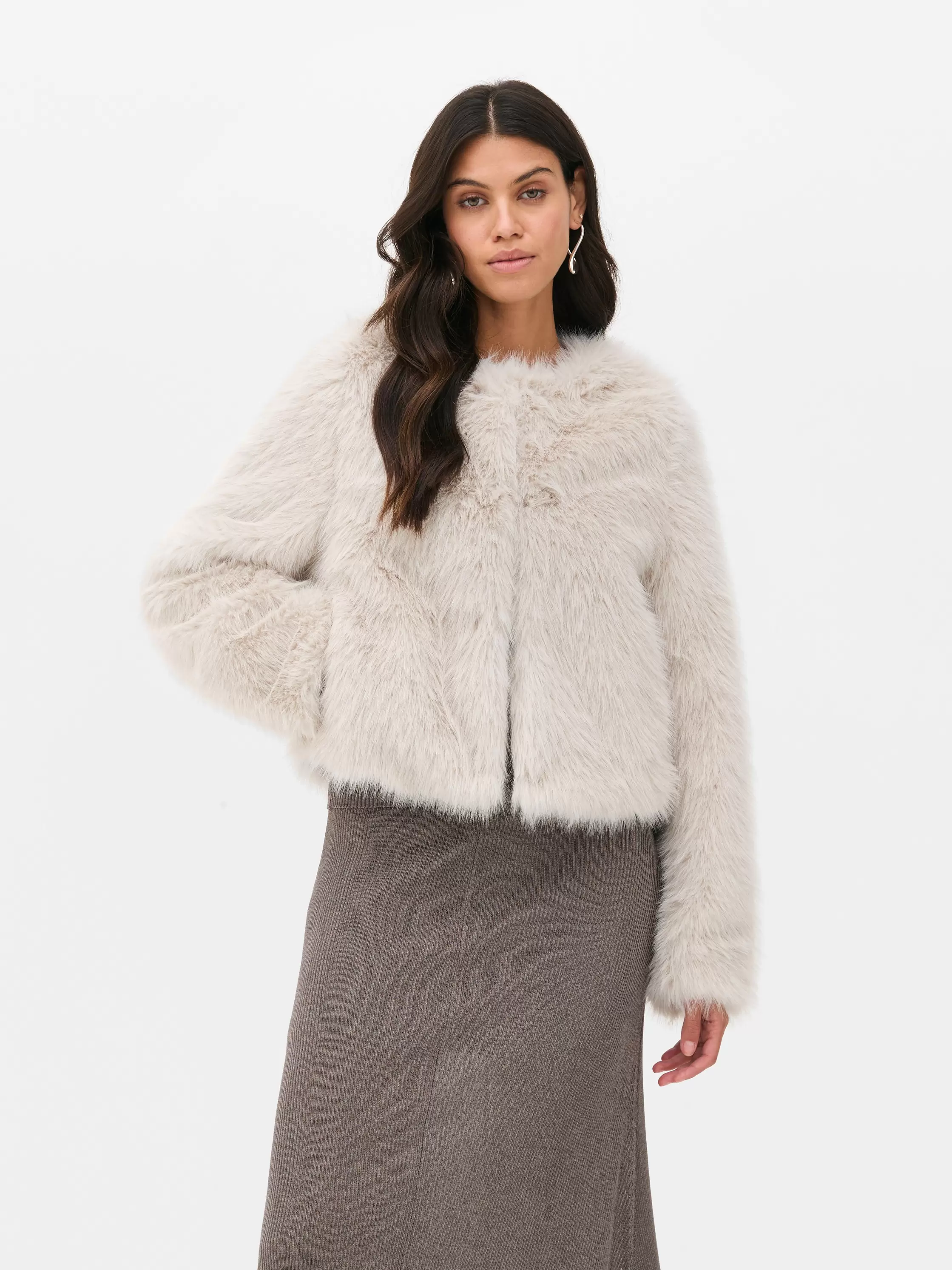 Paula Echevarría Faux Fur Jacket offers at £36 in Primark