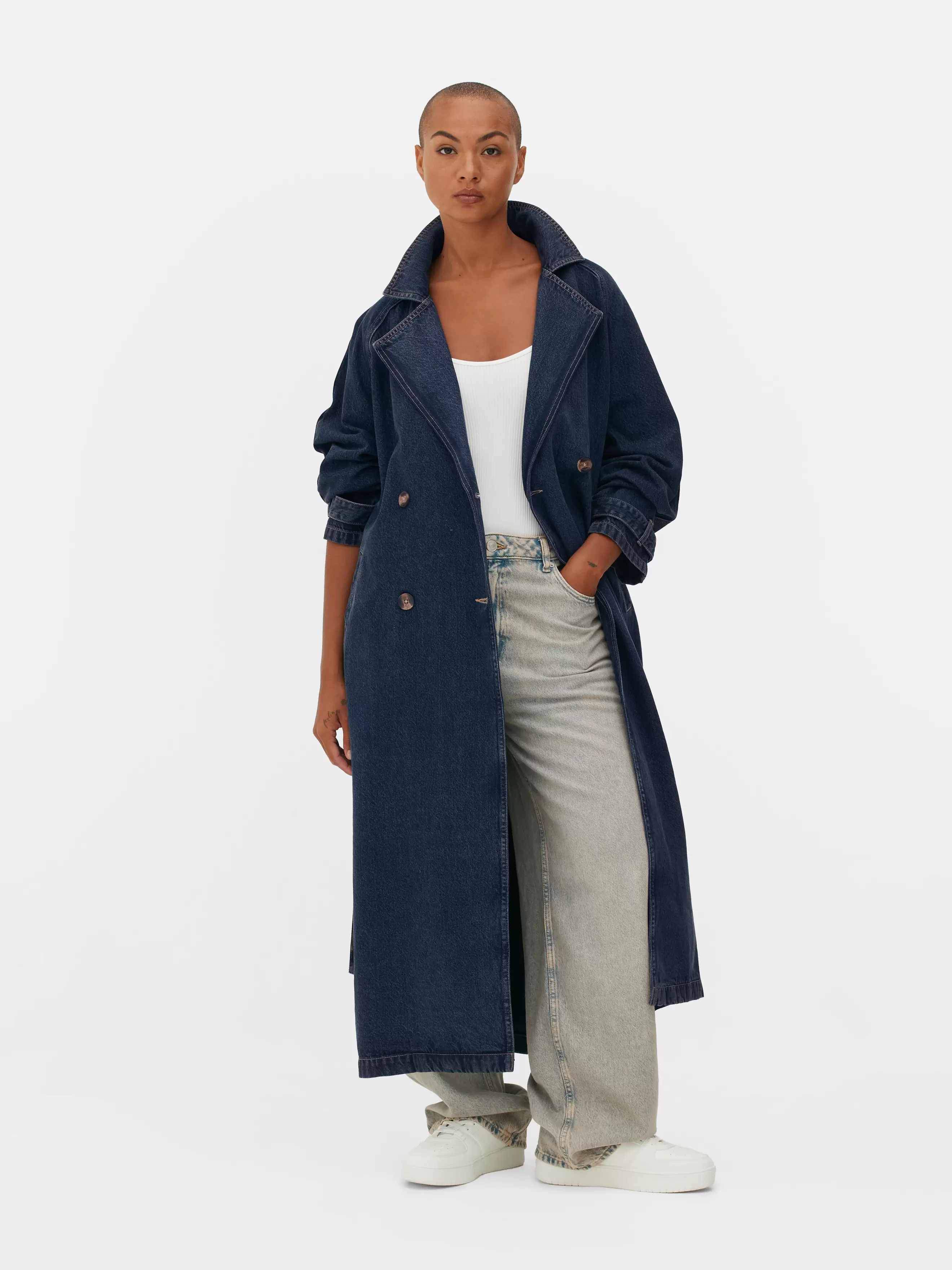 Denim Maxi Trench Coat offers at £34 in Primark