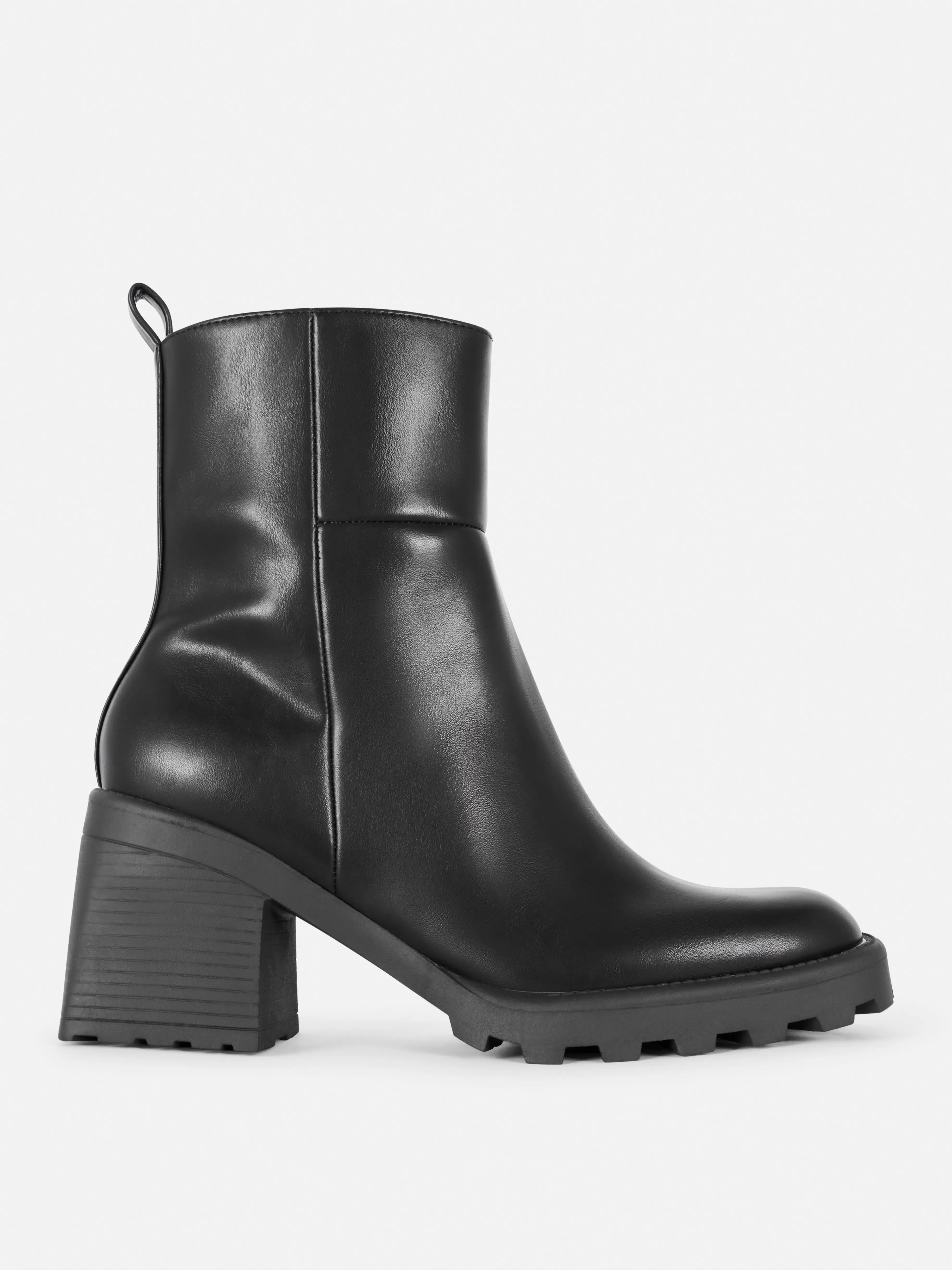 Block Heel Ankle Boots offers at £20 in Primark