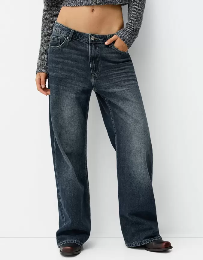 Baggy jeans offers at £35.99 in Bershka