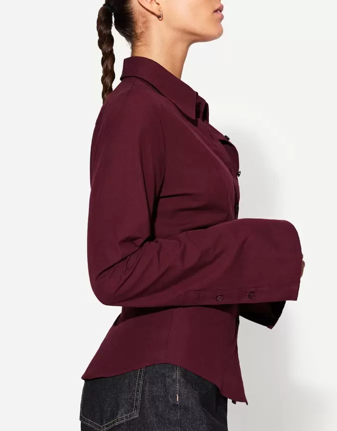 Fitted long sleeve shirt offers at £22.99 in Bershka