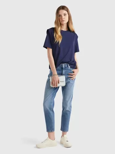 Cropped high-waisted jeans offers at £59.95 in United Colors Of Benetton