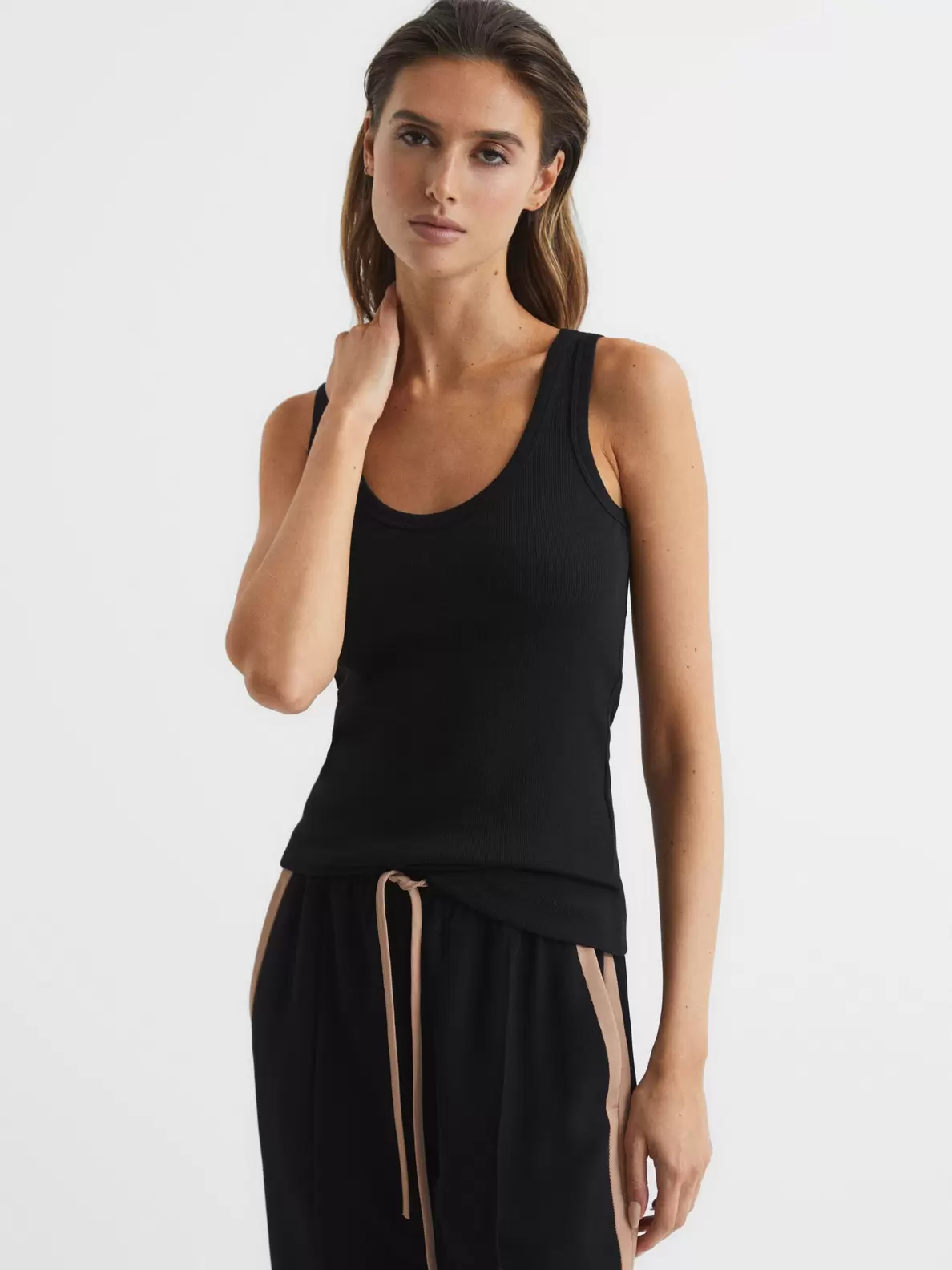 Reiss Violet Scoop Neck Vest Top offers at £20 in John Lewis