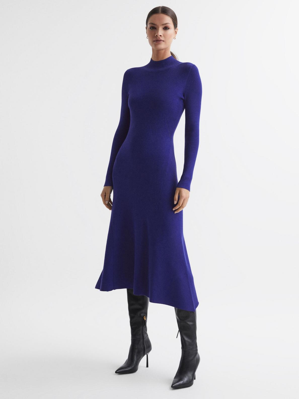 Reiss Chrissy Ribbed Midi Dress offers at £118 in John Lewis