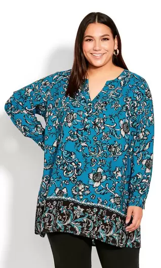 Evans Blue Treasure It Blouse offers at £20 in Evans