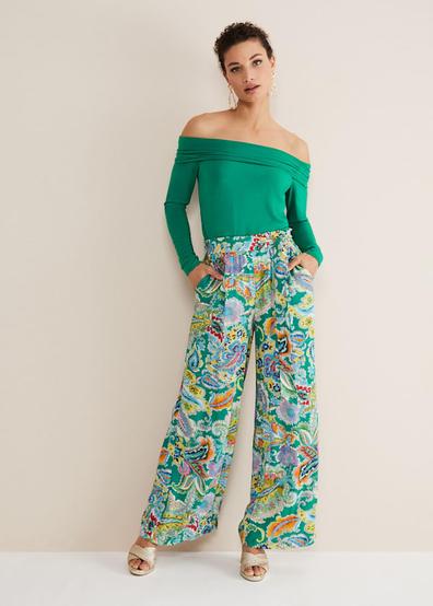 Paisley Wide Leg Trousers offers at £39.5 in Phase Eight
