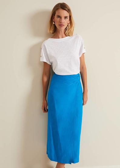 Hayden Linen Wrap Skirt offers at £55 in Phase Eight