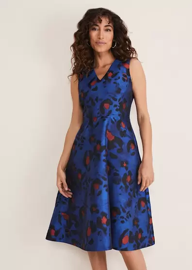 Clarisse Print Jacquard Dress offers at £99 in Phase Eight