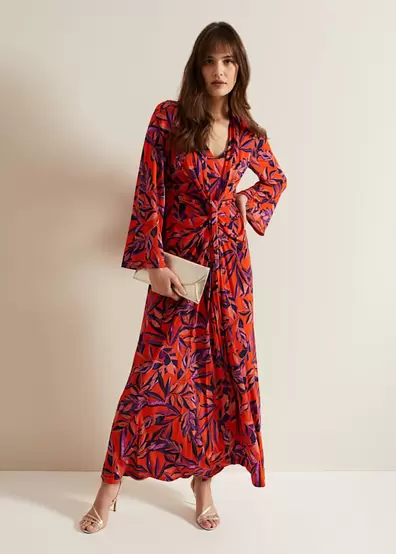 Briella Jersey Leaf Print Maxi Dress offers at £99 in Phase Eight