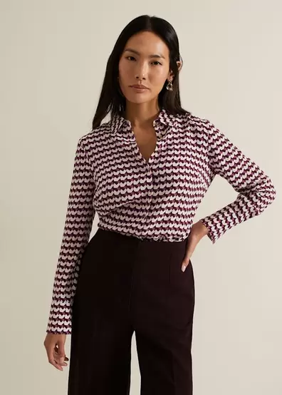 Gina Geo Print Shirt offers at £49 in Phase Eight