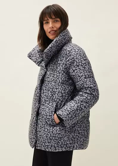 Anny Animal Print Puffer Coat offers at £79 in Phase Eight