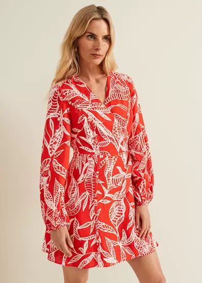 Charlotte Red Wrap Mini Dress offers at £55 in Phase Eight