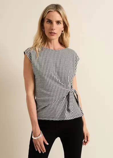 Halsey Houndstooth Jacquard Top offers at £22.5 in Phase Eight