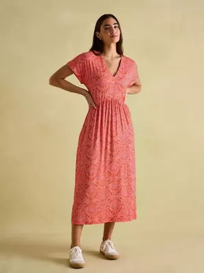 Joules Nia Jersey V-neck Beach Dress offers at £26 in Joules