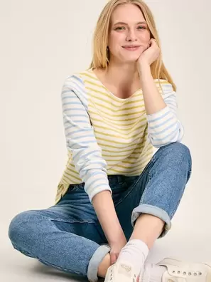 Joules New Harbour Boat Neck Breton Top offers at £20 in Joules