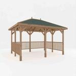 Mercia 4M X 3M Sutton Gazebo With Framed Rails offers at £1879.99 in Robert Dyas
