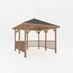 Mercia 3M X 3M Sutton Gazebo With Framed Rails offers at £1099.99 in Robert Dyas