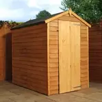 Mercia Overlap Apex Windowless Single Door Value Shed - 6 x 4ft offers at £273.99 in Robert Dyas