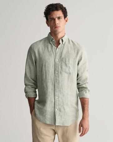 Regular Fit Linen Shirt offers at £62.5 in Gant