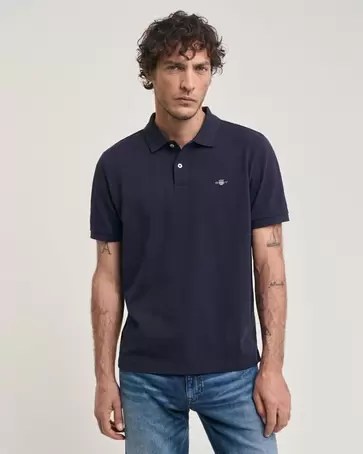 Seasonal Essential Embroidered Archive Shield Polo Shirt offers at £42 in Gant