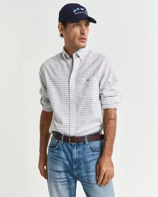 Regular Fit Tattersall Classic Oxford Shirt offers at £100 in Gant