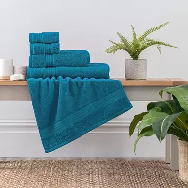 Teal Egyptian Cotton Towel offers at £0.96 in Dunelm