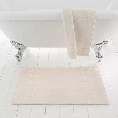 Egyptian Cotton Natural Terry Bath Mat offers at £8 in Dunelm