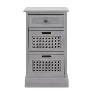 Lucy Cane 3 Drawer Bedside Table offers at £62.3 in Dunelm