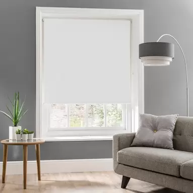 Luna White Blackout Roller Blind offers at £10 in Dunelm