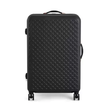 Scalloped Black Hard Shell Suitcase offers at £24.5 in Dunelm