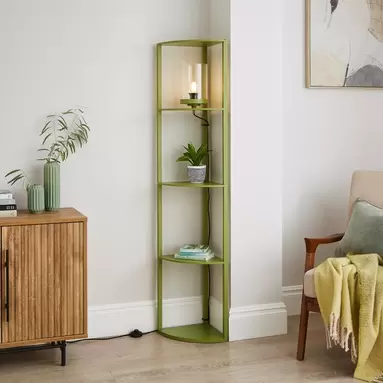 Keates Corner Shelved Floor Lamp offers at £38.5 in Dunelm