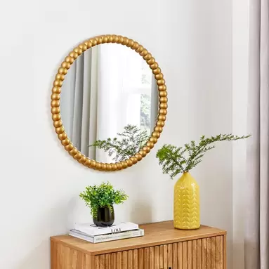 Bobbin Round Wall Mirror offers at £48 in Dunelm