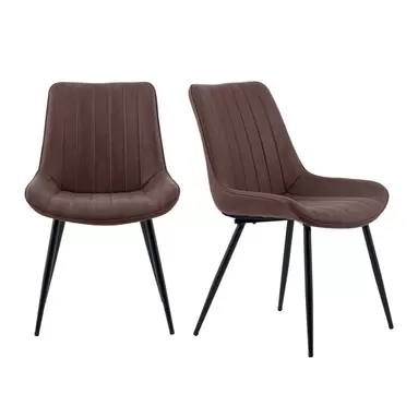 Set of 2 Zion Dining Chairs, Faux Suede offers at £104.3 in Dunelm