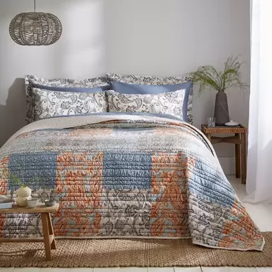 Laurel Paisley Bedspread offers at £35 in Dunelm