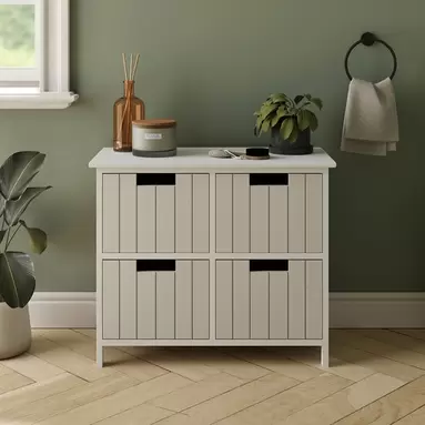 Lilou 4 Drawer Wide Bathroom Storage Unit offers at £29.5 in Dunelm