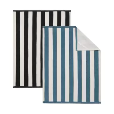 Pack of 2 Striped Tea Towels offers at £3 in Dunelm