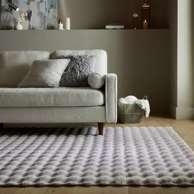 Bubble Washable Faux Fur Rug offers at £80.5 in Dunelm